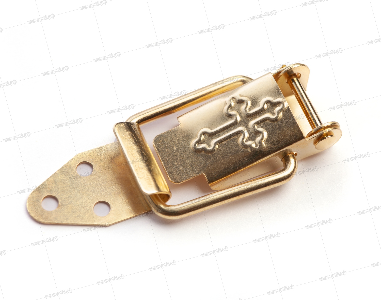 М9709 ЗАЩЕЛКА ДЛЯ ГРОБА  СТАНДАРТ С КРЕСТОМ (200 ШТ В УП)