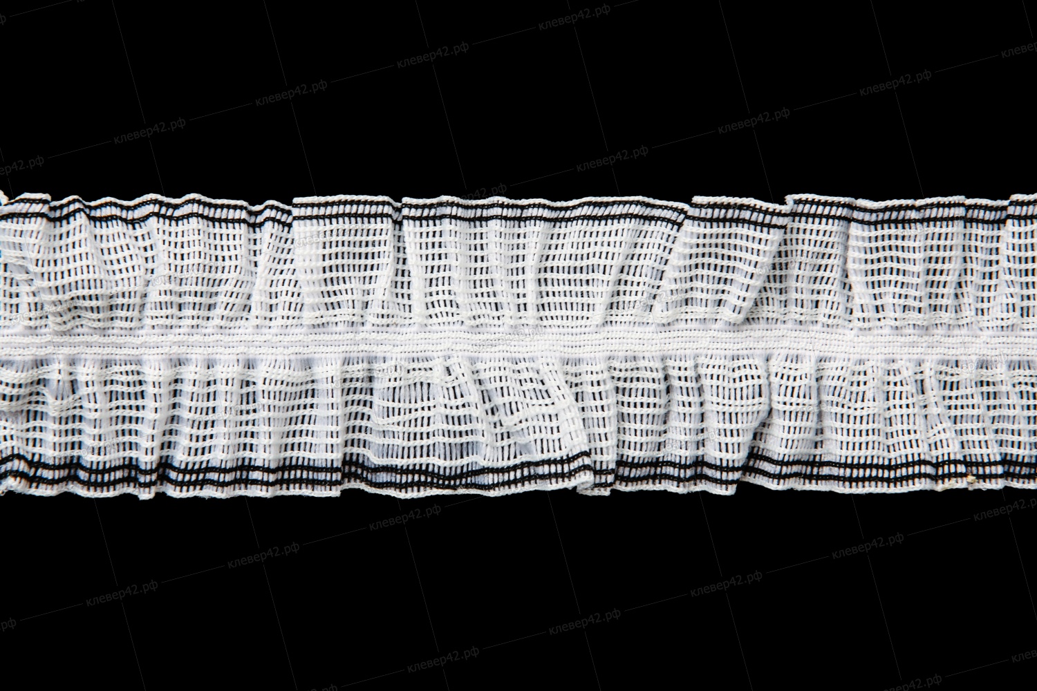 Р0101 РЮША  НА РЕЗИНКЕ БЕЛАЯ 6 СМ БАНТ