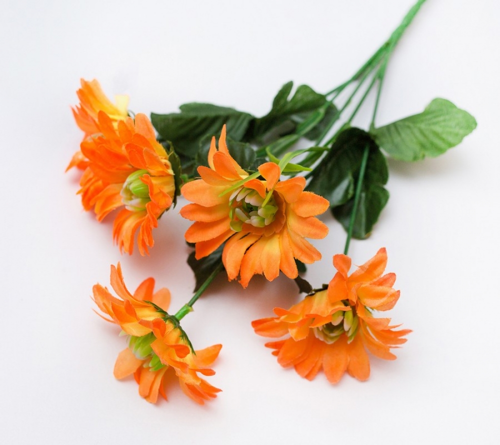 В1002 БУКЕТ КАЛЕНДУЛЫ 5 ГОЛОВ 30 см 5 шт. в уп.