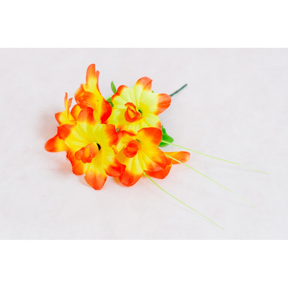 В1008 БУКЕТ КОЛОКОЛЬЧИКА СРЕДНЕГО 7 ГОЛОВ 5 ШТ. В УП. 34 СМ.