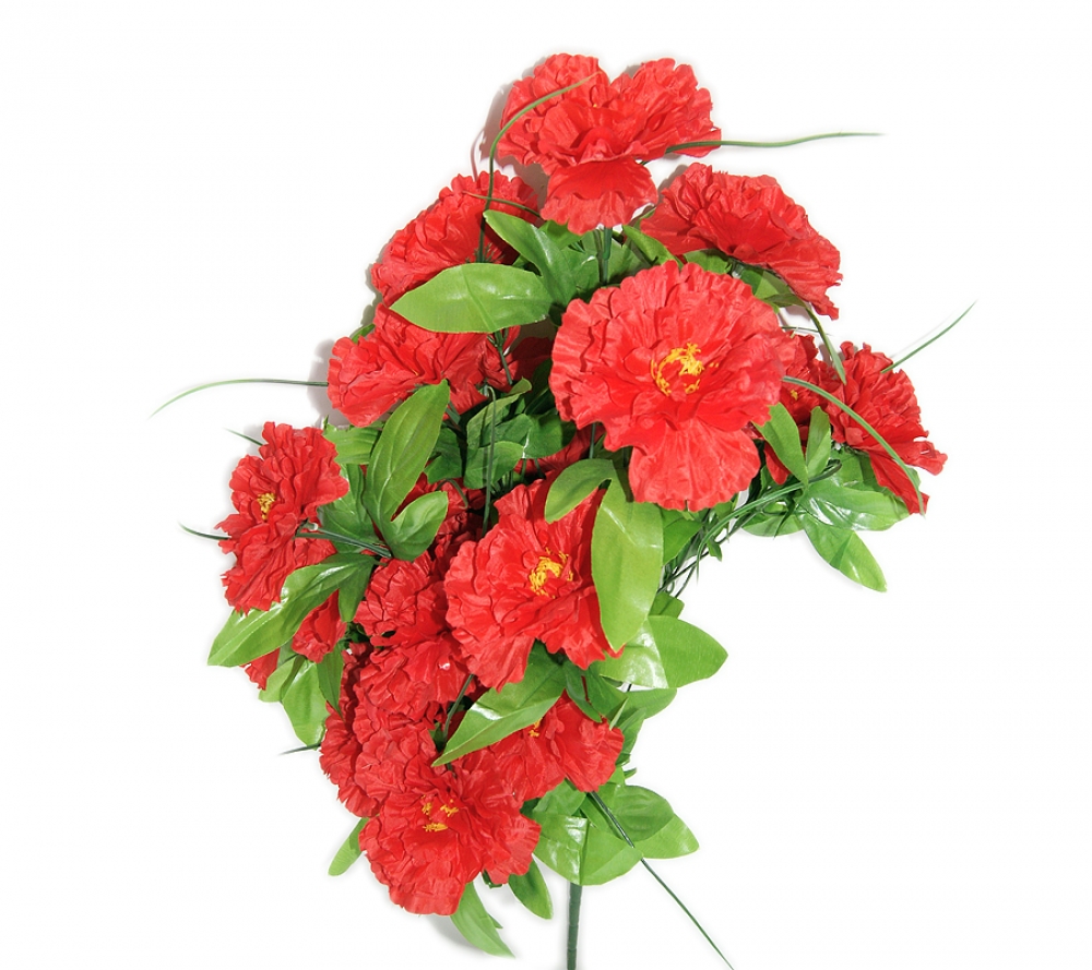 В1014 БУКЕТ МАКОВ 24 ГОЛОВЫ 75 СМ. 1 ШТ В УП.