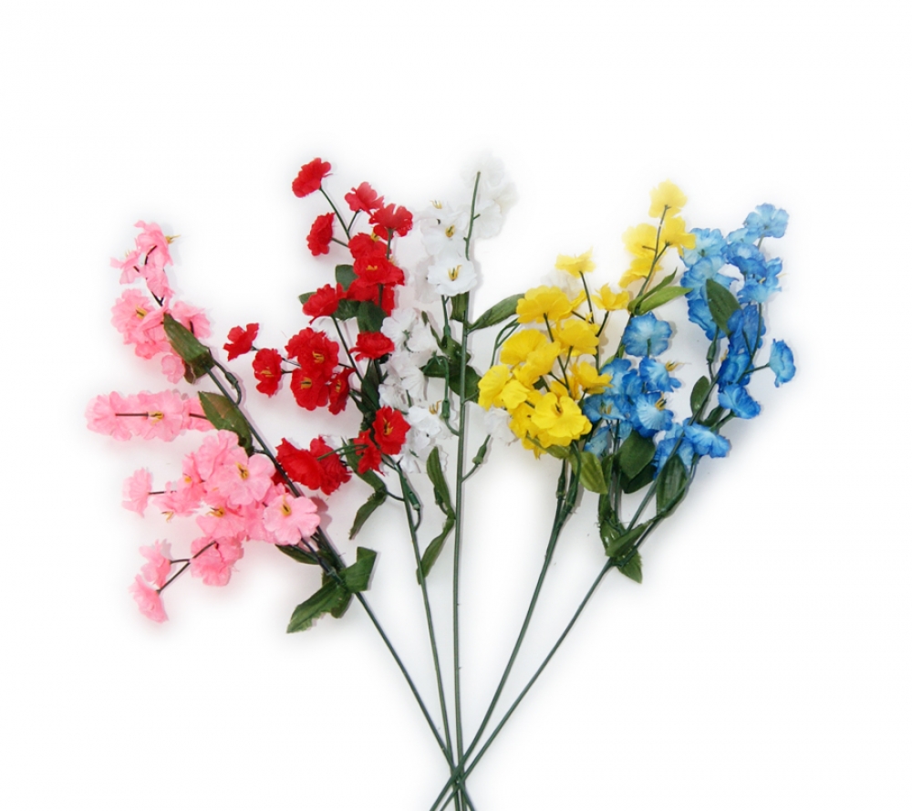 В3021 ГИПСОФИЛА ПОЛЕВАЯ 2 Х СЛОЙНАЯ  12шт.  36 СМ. 6 ВЕТОК