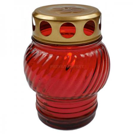 К8515 ЛАМПАДА СРЕДНЯЯ (СТЕКЛО) 9 СМ СО СМЕННЫМ БЛОКОМ (В УП 23 ШТ)