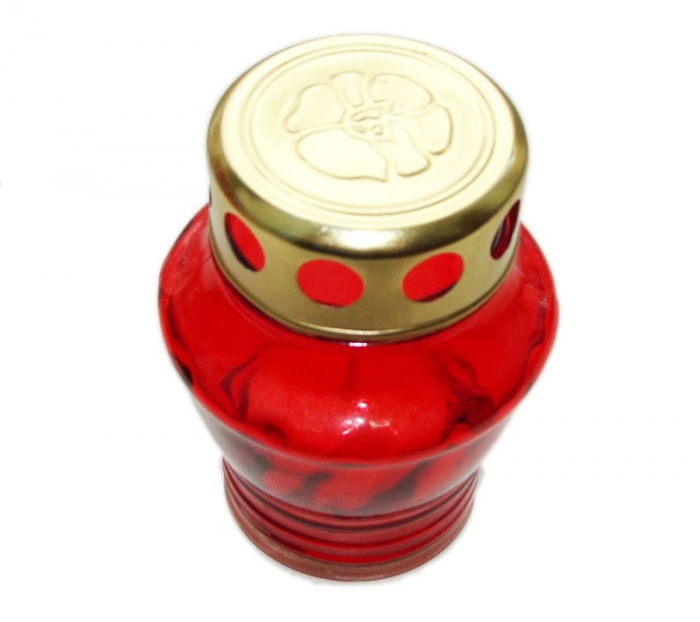 К8515 ЛАМПАДА СРЕДНЯЯ (СТЕКЛО) 9 СМ СО СМЕННЫМ БЛОКОМ (В УП 23 ШТ)