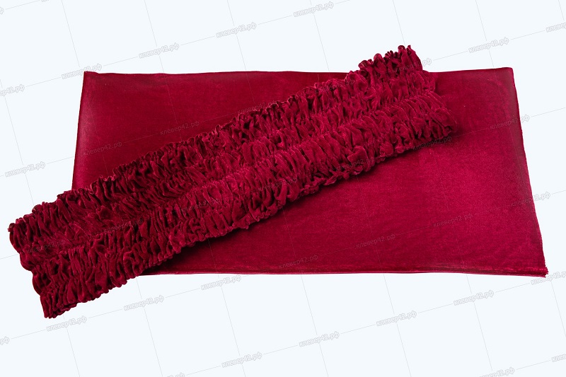 Х0089 ОБИВКА НАРУЖНАЯ ИЗ  БАРХАТА  3 ПРЕДМЕТА