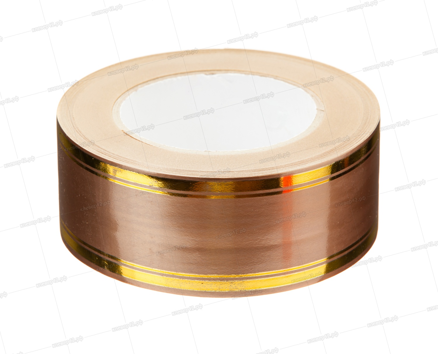 С8435 ЛЕНТА С ЗОЛОТОЙ ПОЛОСОЙ  5/50