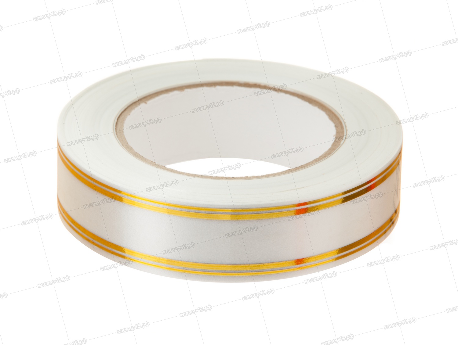 С8436 ЛЕНТА С ЗОЛОТОЙ ПОЛОСОЙ  3/50