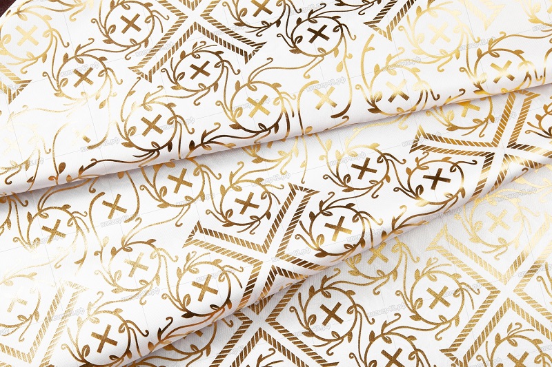 Т0071 АТЛАС ТОНКИЙ С ЗОЛОТЫМ НАКАТОМ (В РУЛ. 100 М.) Ш. 1.5 М.