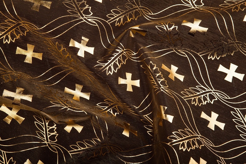 Т0072 ОРГАНЗА  С РИСУНКОМ (В РУЛ. 120 М.) Ш 1,5 М.