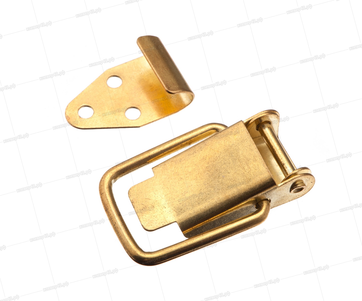 М9712 ЗАЩЕЛКА  МЕТАЛЛИЧЕСКАЯ СТАНДАРТ ЗОЛОТО (В УП 100 ШТ)