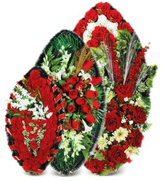 ВЕНКИ УКРАШЕННЫЕ ЦВЕТАМИ 